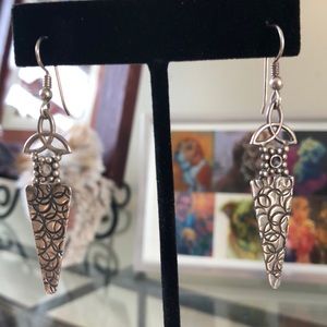 Local PA Artisan made silver earrings